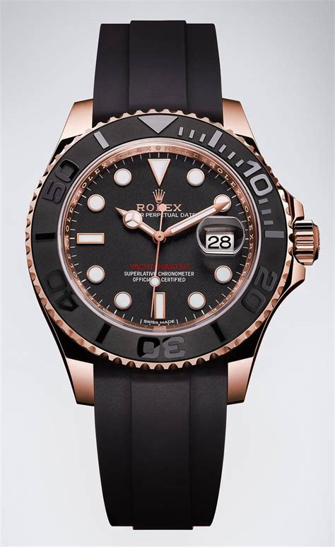 rolex yacht master black gold price